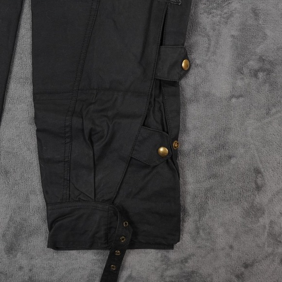 VTG Belstaff Trialmaster Professional Waxed Pants Mens 26 Lined Flannel England - Picture 9 of 15